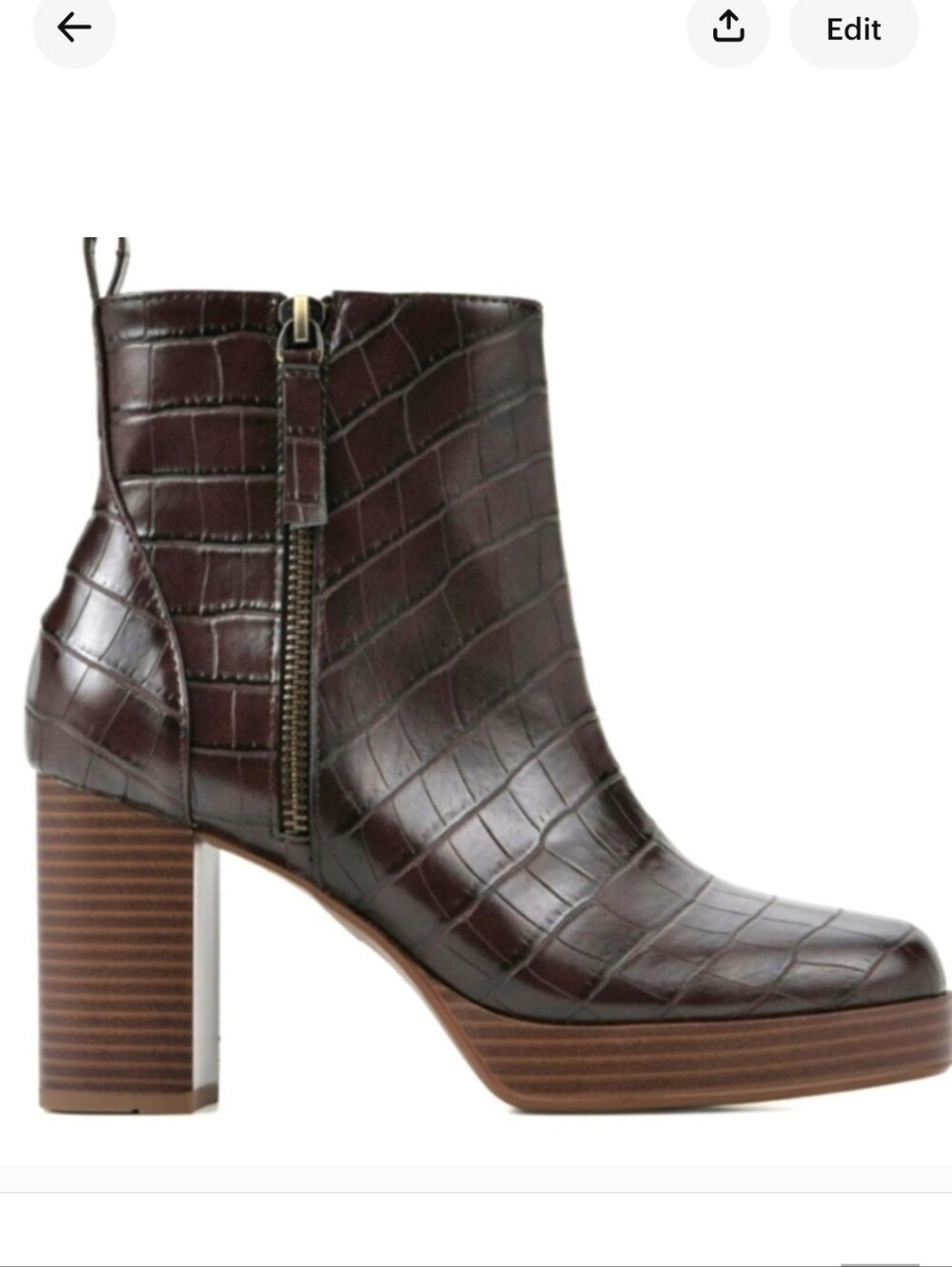 WHITE MOUNTAIN Women's Manito Zipper Heeled Booties SIZE 7.5 NIB